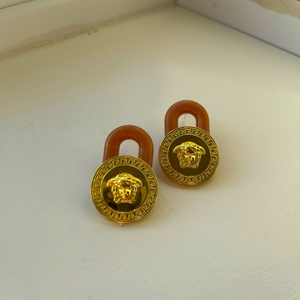 Repurpose jewelry earrings - Versace